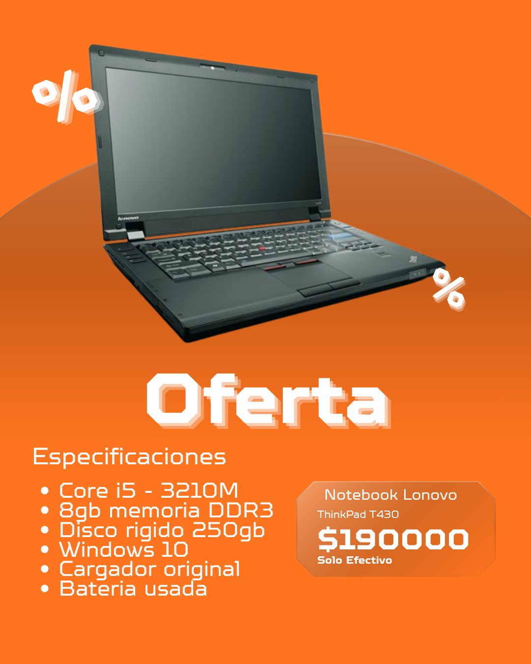 Oferta - Notebook Lenovo ThinkPad T430